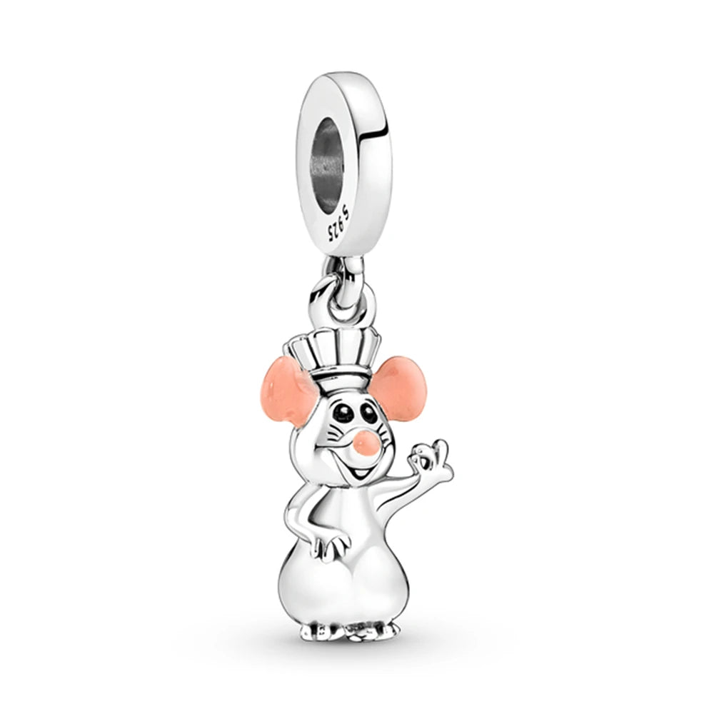 Disney Stitch Marvel Rescuer Korálky Star Charms Wars pre originál Pandora 925 mincový strieborný náramok náhrdelník pre ženy šperky