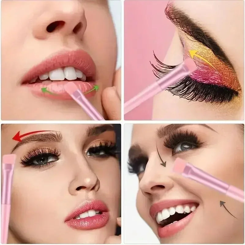 13ks prémiových syntetických nylonových štetinových štetcov na make-up – mäkké, jemné a bez krutosti pre bezchybný podklad, lícenku, púder,