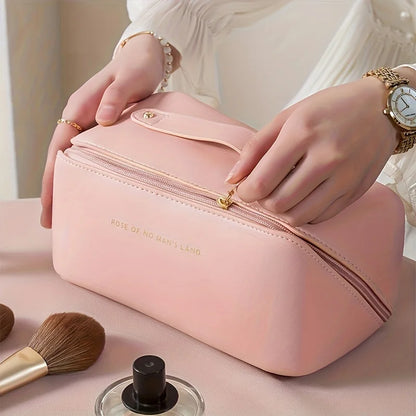 Organizér na make-up Taška na dámske toaletné potreby Puzdro na mejkap Luxusná dámska krabička, kozmetická taštička, organizér na cestovné vrecko na zips