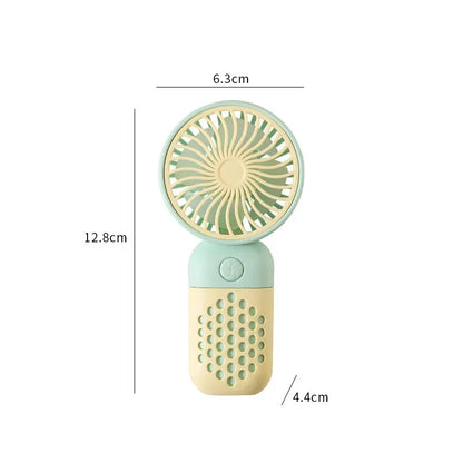 2024 Nový ručný nabíjací ventilátor Kreslený Roztomilý malý študentský nabíjací malý ventilátor Prenosný mini USB ventilátor Mini vreckový 2024 Nový vreckový počítač