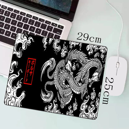 Japonský drak veľká herná podložka pod myš XXL klávesnica podložka pod myš pre hráčov na stôl Speed ​​Desk Mat Anime 900x400 700X300 podložka pod myš