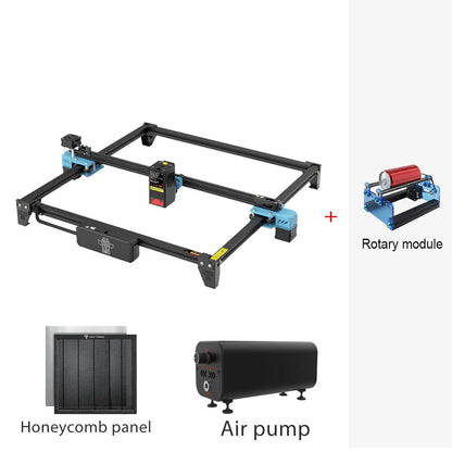 TwoTrees TTS-20 Pro 130W výkonný laserový gravírovací stroj CNC s podporou koncového spínača Offline gravírovací stroj na kovové laserové gravírovanie