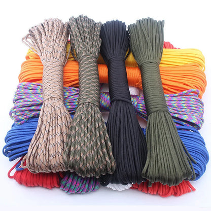 550 Paracord 7 Strand 4 mm vojenská taktická padáková šnúra Príslušenstvo na kempovanie Vonkajšie prežitie Urob si sám náramok lano