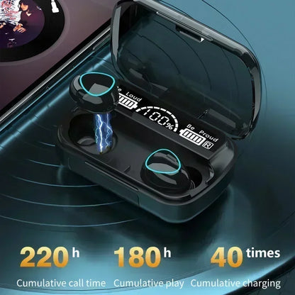 Slúchadlá Bluetooth M10 Handfree s LED displejom Slúchadlá Bluetooth HiFi Stereo hudba Bezdrôtové slúchadlá do uší Vodotesné herné slúchadlá