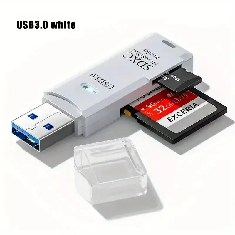 Robustná čítačka kariet Micro SD 2 v 1 USB 3.0 2.0 Vysokorýchlostný prenos dát až 5 Gbps Kompatibilita pre PC kameru