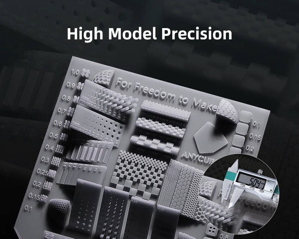 ANYCUBIC Najnovšia HD šedá živica 405nm UV živica pre Photon 3D tlačiareň Vysoko presná UV fotopolymérová živica