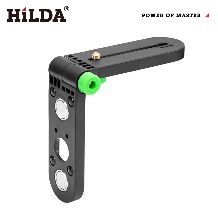 Nástenný držiak mini laserovej vodováhy HILDA nastaviteľný o 180° pre 1/4" závitové laserové vodováhy Držiak na stenu so silným magnetom