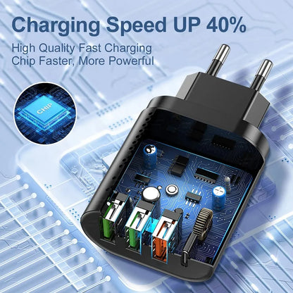 Rýchla USB nabíjačka typu C Rýchle nabíjanie 20 W QC3.0 PD3.0 EU US KR UK AU Nabíjací adaptér pre Iphone 15 Laptop Nabíjačka