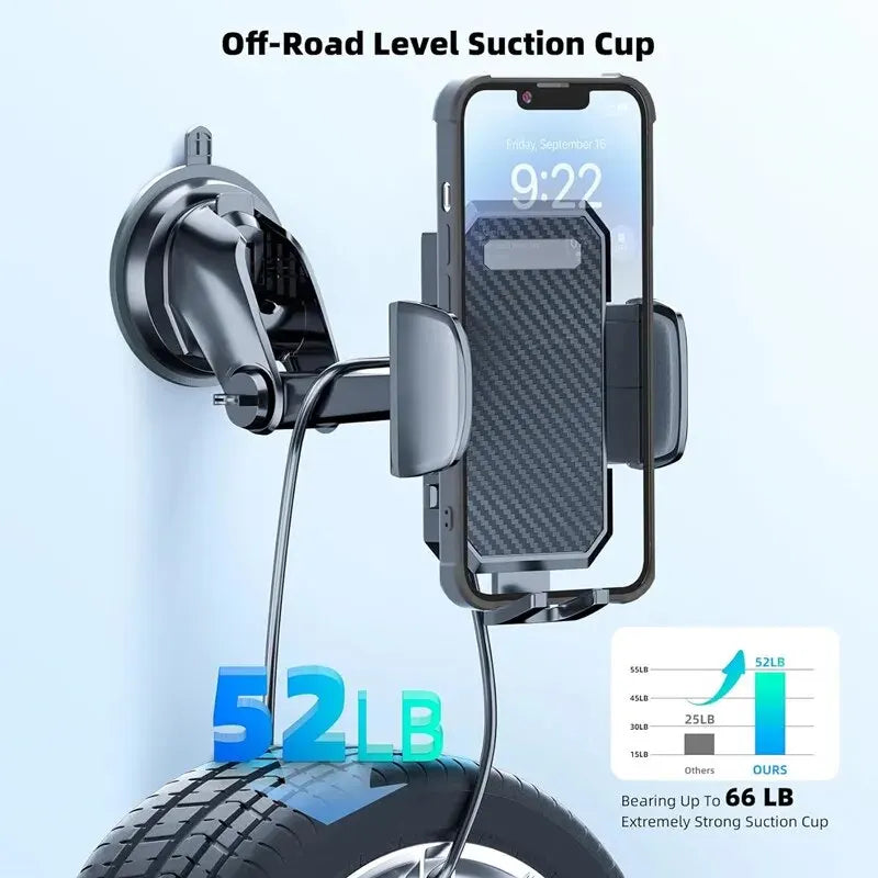 Prísavka Držiak telefónu Držiak do auta Prísavka Smartphone Podpora mobilných buniek v držiaku do auta Pre iPhone Xiaomi Huawei Samsung