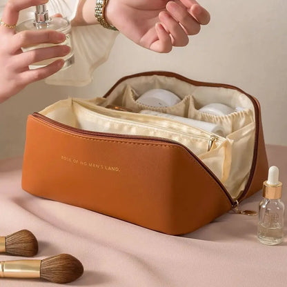 Organizér na make-up Taška na dámske toaletné potreby Puzdro na mejkap Luxusná dámska krabička, kozmetická taštička, organizér na cestovné vrecko na zips
