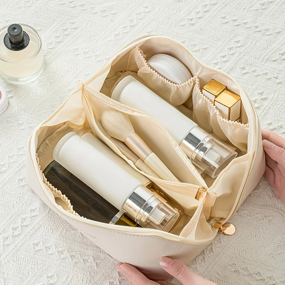 Organizér na make-up Taška na dámske toaletné potreby Puzdro na mejkap Luxusná dámska krabička, kozmetická taštička, organizér na cestovné vrecko na zips