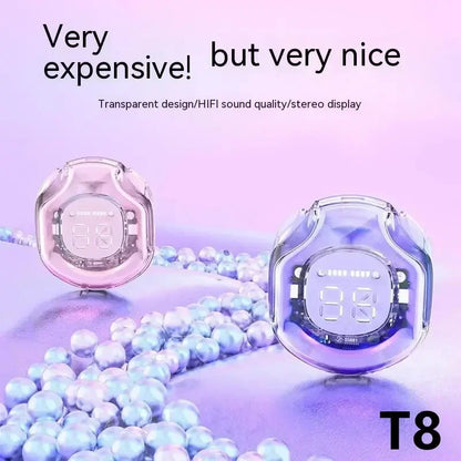 Bezdrôtové slúchadlá do uší T8 PRO Tws Bluetooth s digitálnym LED displejom pre slúchadlá Xiaomi Huawei iPhone