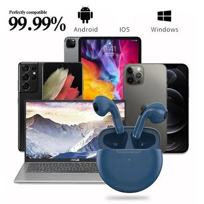 Originálne slúchadlá Air Pro 6 TWS Wireless Bluetooth Headset 5.3 Mini slúchadlá s nabíjacím boxom na mikrofón pre slúchadlá Xiaomi iPhone