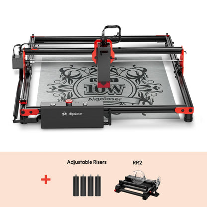 AlgoLaser DIY súprava Laser Master 2 Laserový gravírovací stroj s výkonom 10 W Laserová rezačka a gravírka na drevo a kov 40x40 cm