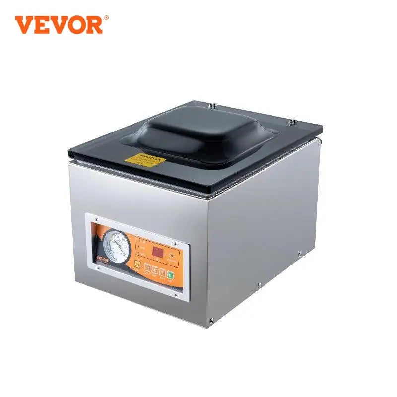 VEVOR DZ-260S Komorový vákuový tesniaci stroj 260W vákuový baliaci stroj s 10,2" dĺžkou zvaru na mokré jedlá, mäso, domáce použitie v kuchyni