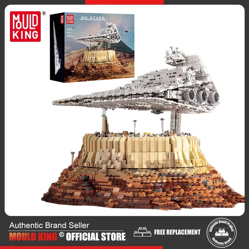 MOLD KING MOC Hviezdny torpédoborec Výletná loď The Empire Over Jedha City Model Set Stavebné kocky Hračky z tehál Pre deti Darčeky