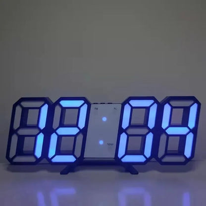 3D mini hodiny LED digitálne nástenné hodiny Stolové hodiny Elektronický budík Hodiny do obývačky Nástenné hodiny pre domácich majstrov