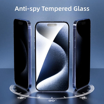 4ks antispy Tvrdené sklo pre iPhone 15 Pro Max 13Pro Celokrytá ochrana obrazovky pre iPhone 16ProMax 13 Anti-peep Glass