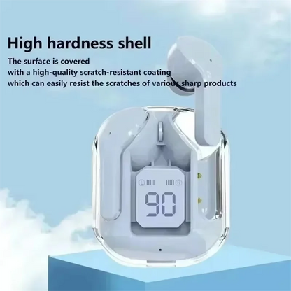 Originálne T2 bezdrôtové Bluetooth slúchadlá Transparentné HIFI slúchadlá LED Power Digital Display Stereo Sound slúchadlá pre Xiaomi