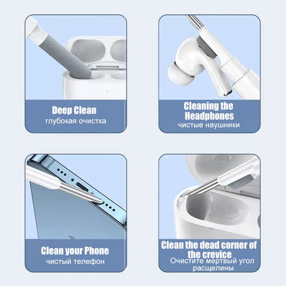 Nástroj na čistenie slúchadiel Bluetooth pre Airpods Pro 3 2 1 Odolná súprava na čistenie puzdra na slúchadlá Pero s kefkou pre Xiaomi Airdots 3Pro