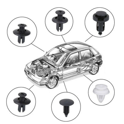 Príchytka na auto spona Príchytný kolík blatníka auta Nárazník nitu pre upevňovaciu súpravu panelu obloženia dverí, balenie taška/škatuľa 50/100 ks