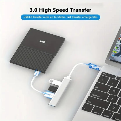 USB HUB 3.0 Extender Adaptér na rozdeľovanie portov OTG Dokovacia stanica pre telefón Macbook Pro 13 15 Air PC prenosný počítač Hub