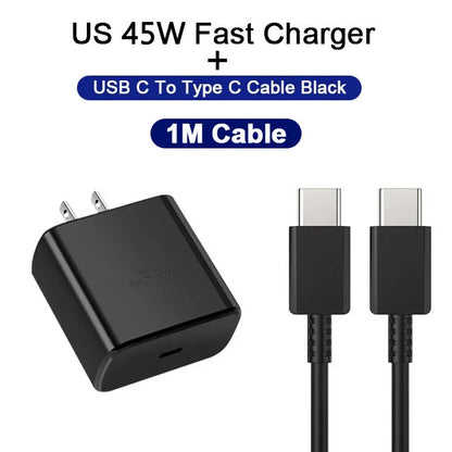 45W USB C nabíjačka Originálna nabíjačka PD Fast Charge pre Samsung Galaxy S22 S23 A54 Ultra Xiaomi 13 11 adaptér nabíjačky mobilného telefónu