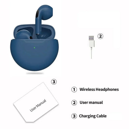 Originálne slúchadlá Air Pro 6 TWS Wireless Bluetooth Headset 5.3 Mini slúchadlá s nabíjacím boxom na mikrofón pre slúchadlá Xiaomi iPhone