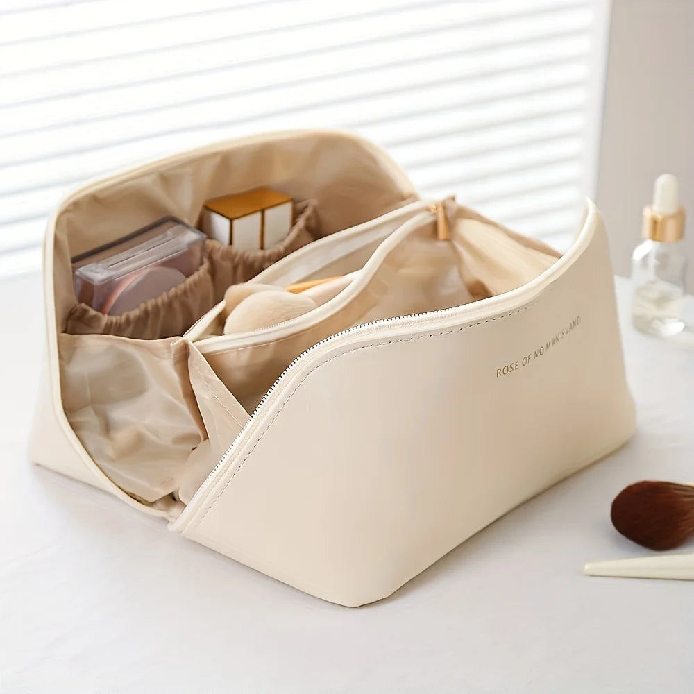 Organizér na make-up Taška na dámske toaletné potreby Puzdro na mejkap Luxusná dámska krabička, kozmetická taštička, organizér na cestovné vrecko na zips