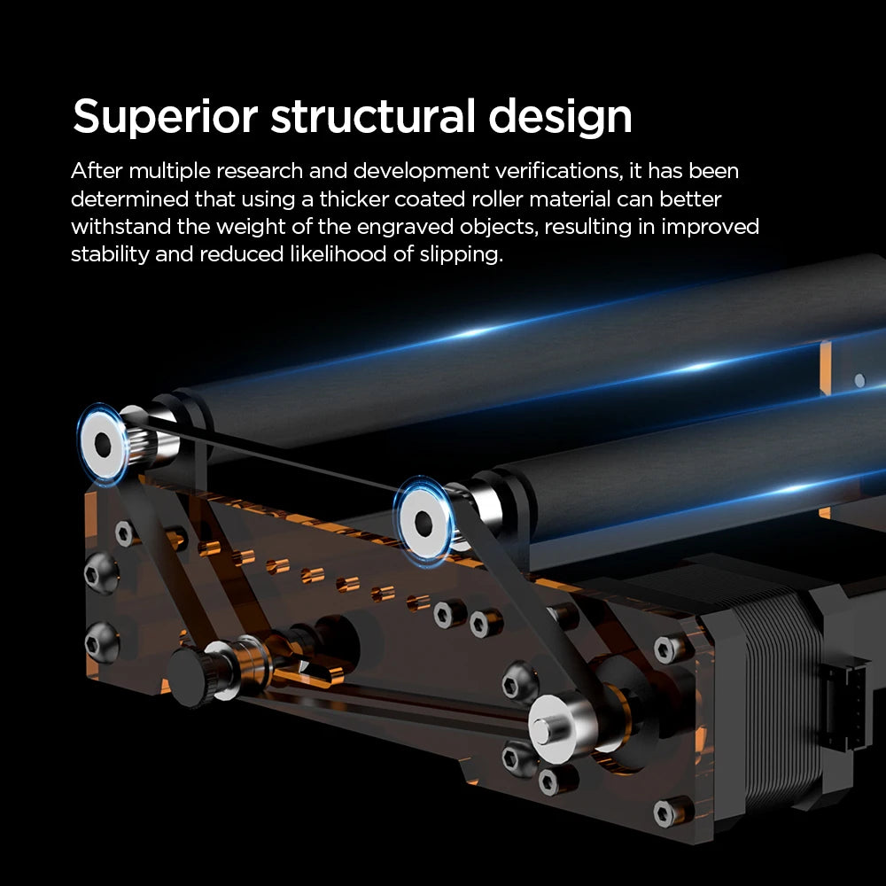 Laserový rotačný valec ACMER M3 Laserový gravírovač Rotačný valec v osi Y Pre 95 % laserového gravírovania LightBurn LaserGRBL