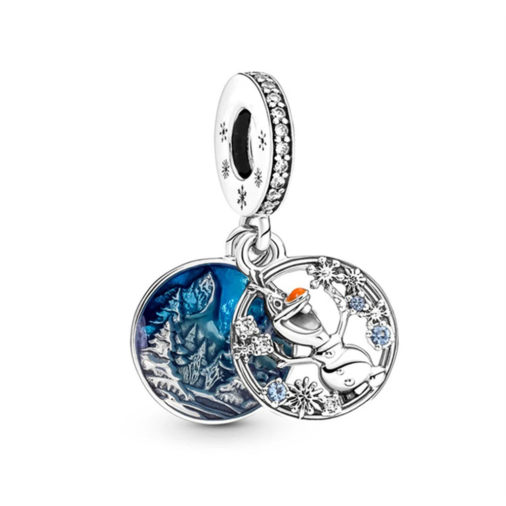 Disney Stitch Marvel Rescuer Korálky Star Charms Wars pre originál Pandora 925 mincový strieborný náramok náhrdelník pre ženy šperky