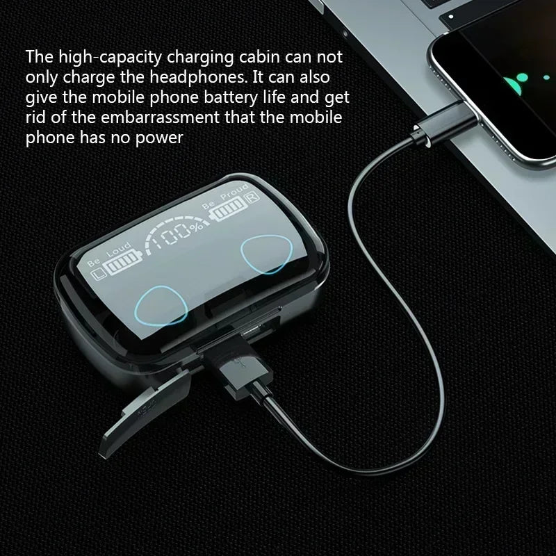 Slúchadlá Bluetooth M10 Handfree s LED displejom Slúchadlá Bluetooth HiFi Stereo hudba Bezdrôtové slúchadlá do uší Vodotesné herné slúchadlá