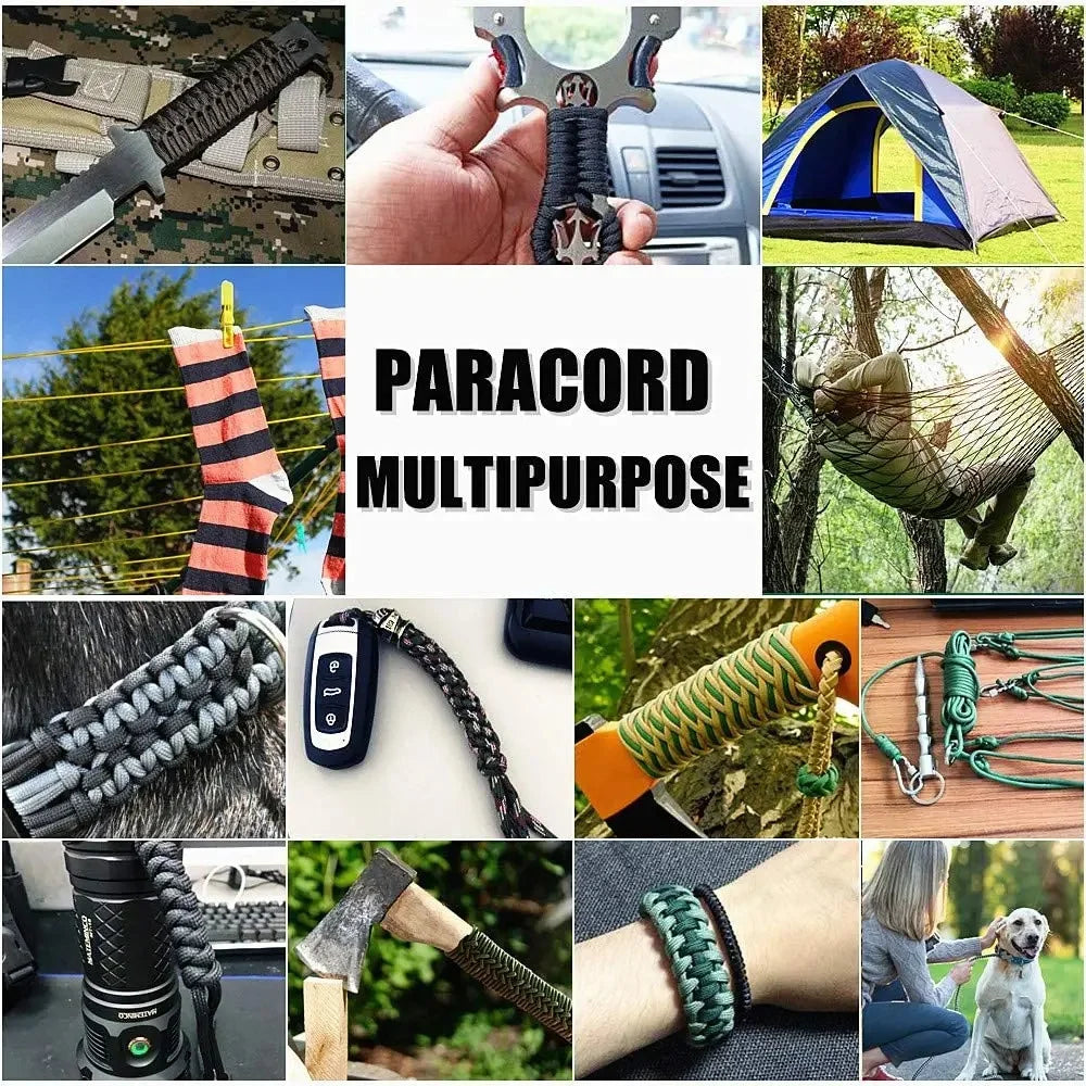 550 Paracord 7 Strand 4 mm vojenská taktická padáková šnúra Príslušenstvo na kempovanie Vonkajšie prežitie Urob si sám náramok lano