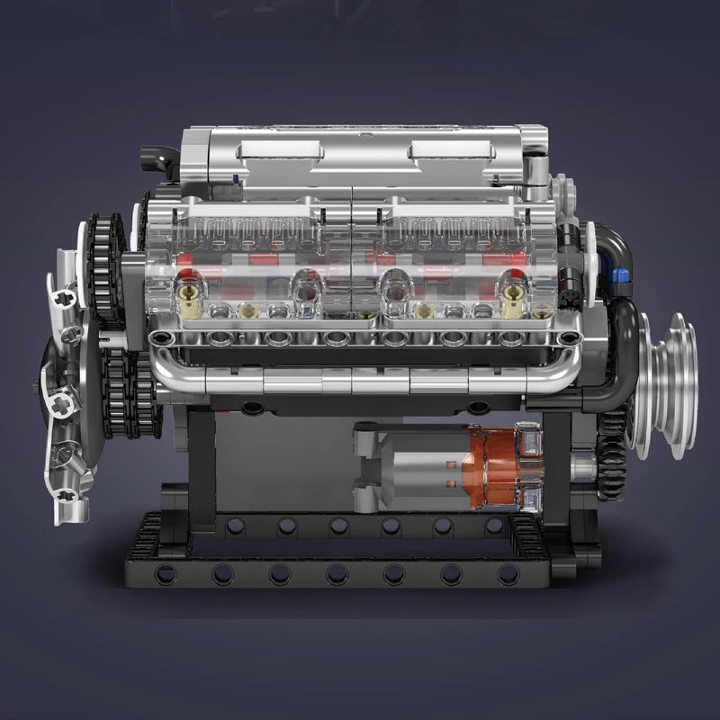 Mold King 10088 technický stavebný blok auta MOC motorizovaný motor V8 zostava modelu auta časť tehly hračky pre deti vianočný darček
