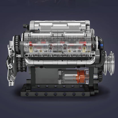 Mold King 10088 technický stavebný blok auta MOC motorizovaný motor V8 zostava modelu auta časť tehly hračky pre deti vianočný darček