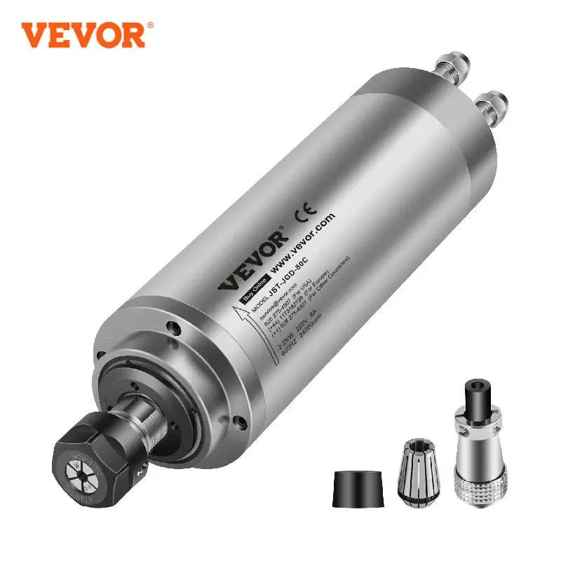 VEVOR 2.2KW 3KW Vodou chladené súpravy vretenového motora 220V vysokorýchlostné ER20 klieštiny 3 ložiská pre CNC frézku na gravírovanie