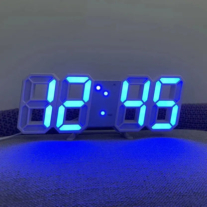 3D mini hodiny LED digitálne nástenné hodiny Stolové hodiny Elektronický budík Hodiny do obývačky Nástenné hodiny pre domácich majstrov
