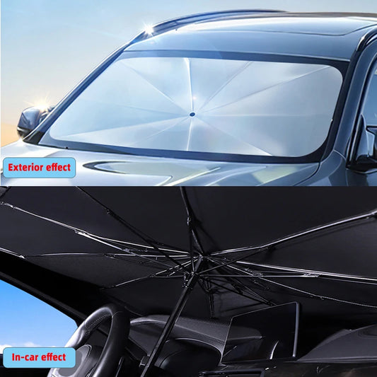 Slnečník do auta Dáždnik pre auto tienenie Chránič slnečníka do auta Slnečník Letné slnko Interiér Ochrana čelného skla Príslušenstvo