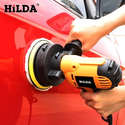Elektrická leštička áut HILDA Autoleštička Autoleštička s nastaviteľnou rýchlosťou Brúsenie Voskové náradie Príslušenstvo do auta Powewr Tools