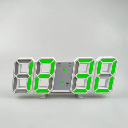 3D LED digitálny budík nástenné hodiny, stolný budík, čas/dátum/teplota pre domácnosť/kuchyňu/kanceláriu