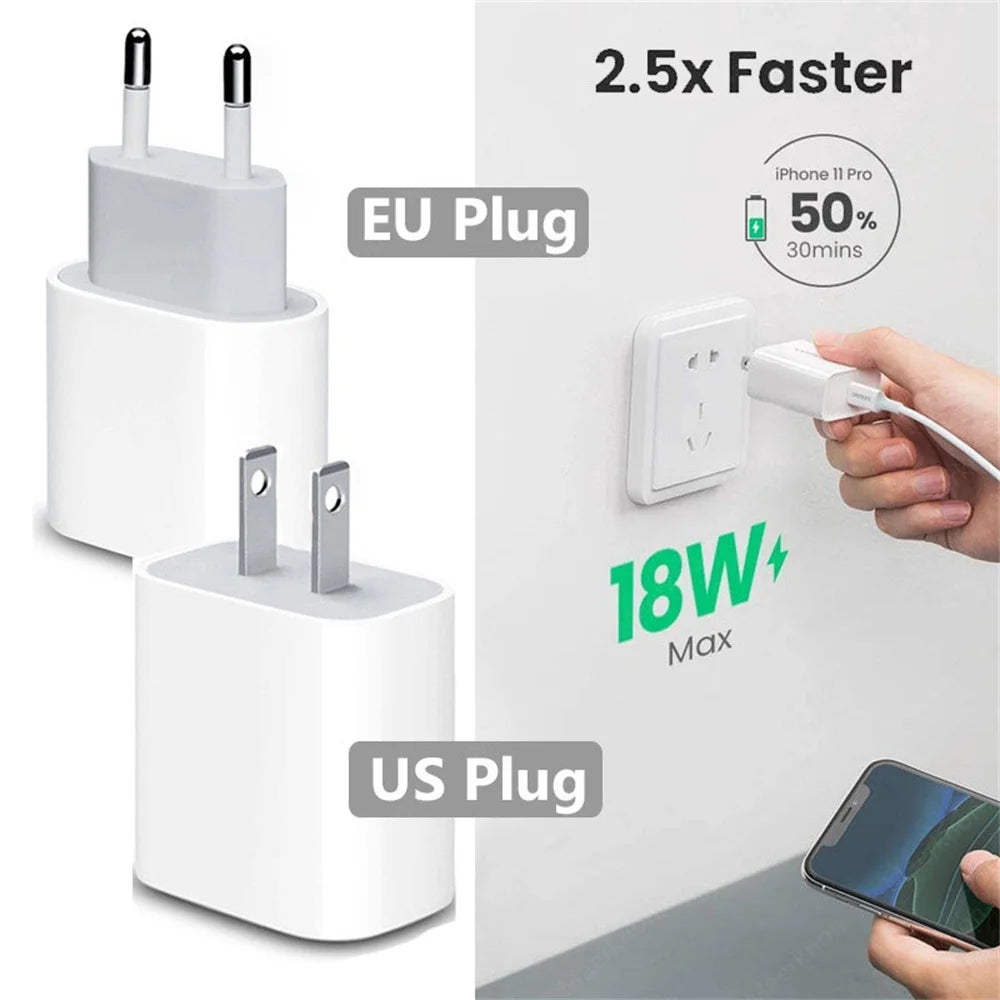 PD nabíjačka 20W rýchle nabíjanie USB C nabíjačka pre iPhone 15 14 13 Pro Max Mini X XS rýchle nabíjanie nabíjačka telefónu typu C napájací adaptér