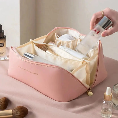 Organizér na make-up Taška na dámske toaletné potreby Puzdro na mejkap Luxusná dámska krabička, kozmetická taštička, organizér na cestovné vrecko na zips
