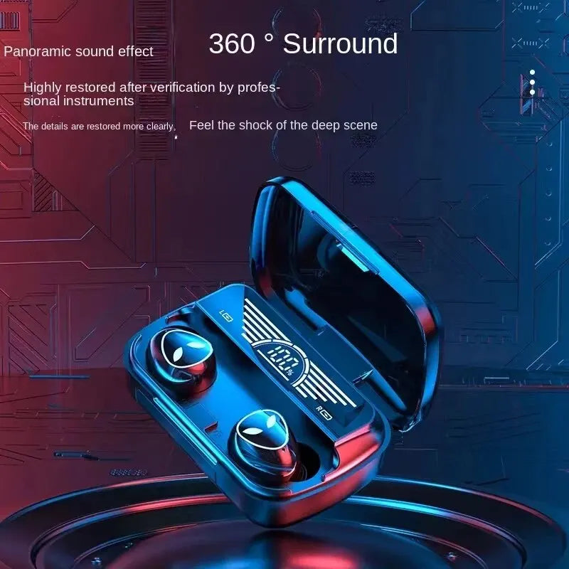 M20 Earbuds TWS Slúchadlá s inteligentným dotykovým ovládaním Bezdrôtové slúchadlá kompatibilné s Bluetooth Vodotesný LED displej s mikrofónom