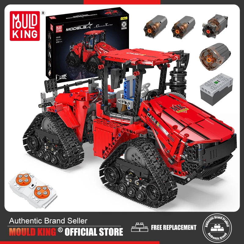 Mold King 18020 technický stavebný blok auta MOC-35270 Pneumatický pásový traktor Montáž modelu nákladného auta Hračky na tehly darčeky pre deti