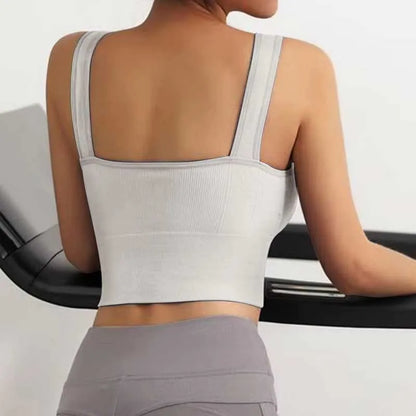 Priedušná športová podprsenka proti potu Fitness top Ženy Bezšvová podprsenka na jogu Nárazuvzdorná Crop Top Športová podprsenka Push Up Top Telocvičňa