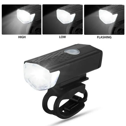 Predné svetlá na horský bicykel USB LED Dobíjacie vodotesné predné svetlo na horský bicykel Bezpečnostné výstražné svetlo na bicykel Cyklistické príslušenstvo