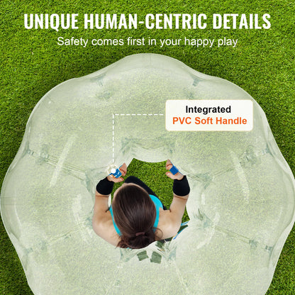 VEVOR 2-balenie nafukovacích nárazníkových loptičiek 4FT/1,2M telo Zorb Ball Aults Detské bublinové futbalové lopty PVC nafukovacia hračka pre tínedžerov a dospelých