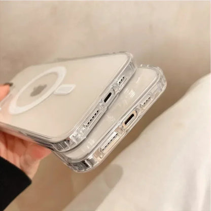 Vanuoxin Original Clear For Magsafe Magnetic Wireless Charging Animation Puzdro na telefón pre iPhone 15 14 13 12 11 Pro Max Cover Case