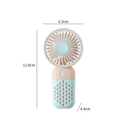 2024 Nový ručný nabíjací ventilátor Kreslený Roztomilý malý študentský nabíjací malý ventilátor Prenosný mini USB ventilátor Mini vreckový 2024 Nový vreckový počítač