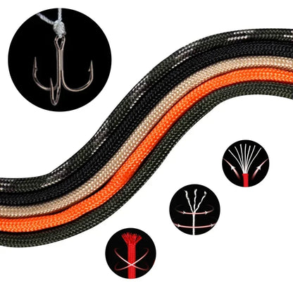 550 Paracord 7 Strand 4 mm vojenská taktická padáková šnúra Príslušenstvo na kempovanie Vonkajšie prežitie Urob si sám náramok lano